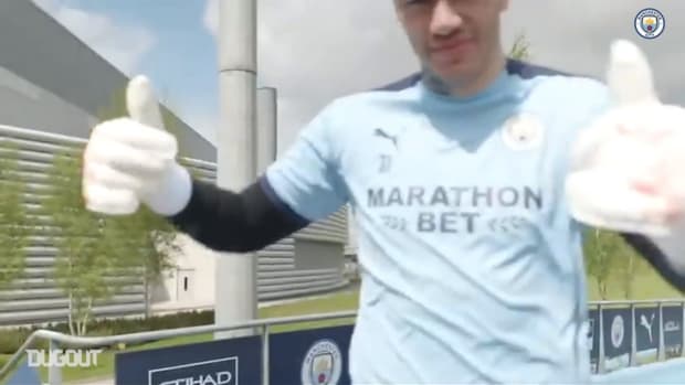 City return to training after being crowned champions
